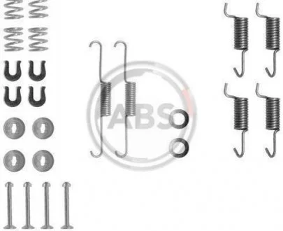 Комплект приладдя, колодка стоянкового гальма A.B.S. 0788Q