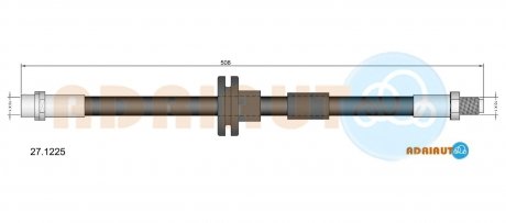 DB Шланг тормозной перед. W202/140 ADRIAUTO 271225