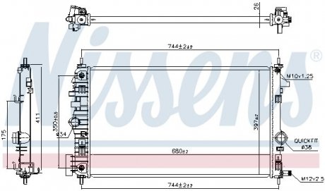 Радіатор двигуна NEW_022019 NISSENS 630769