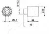 Устройство для натяжения ремня, ремень ГРМ ASHIKA 4507708 (фото 2)