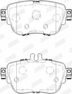 KLOCKI HAM./TYЈ/ MERCEDES-BENZ KLASA E 17- JURID 573843J