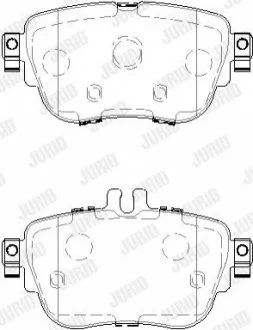 KLOCKI HAM./TYЈ/ MERCEDES-BENZ KLASA E 17- JURID 573843J