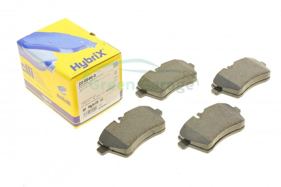 Гальмівні колодки, дискове гальмо (набір) METELLI 2206460 (фото 1)