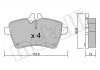 Гальмівні колодки, дискове гальмо (набір) METELLI 2206460 (фото 7)