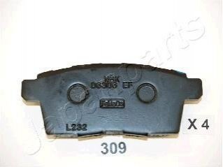 Гальмівні колодки, дискове гальмо (набір) JAPANPARTS PP309AF