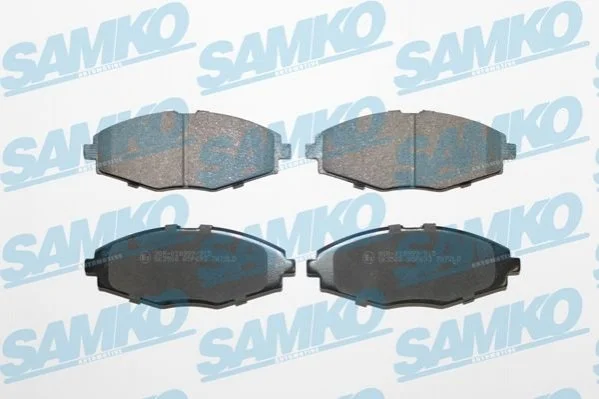 Гальмівні колодки, дискове гальмо (набір) SAMKO 5SP693 (фото 1)