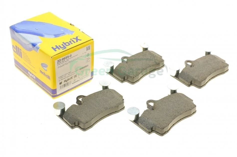 Гальмівні колодки, дискове гальмо (набір) METELLI 2206550 (фото 1)