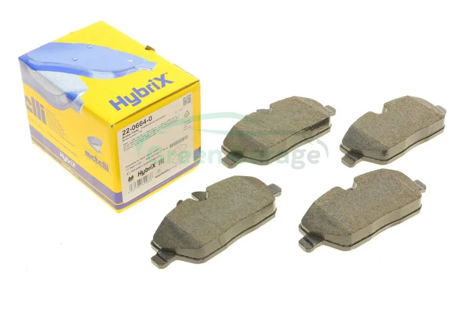 Гальмівні колодки, дискове гальмо (набір) METELLI 2206640 (фото 1)