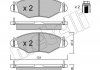 Гальмівні колодки, дискове гальмо (набір) METELLI 2202540 (фото 2)