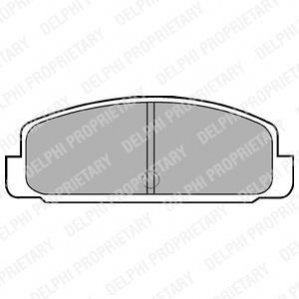 Гальмівні колодки, дискове гальмо (набір) DELPHI LP401