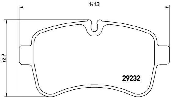 Гальмівні колодки, дискове гальмо (набір) BREMBO PA6027 (фото 1)