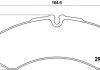 Гальмівні колодки, дискове гальмо (набір) BREMBO PA6017 (фото 1)