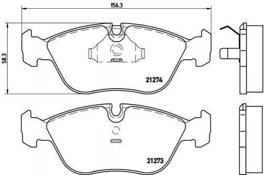 Гальмівні колодки, дискове гальмо (набір) BREMBO P86013 (фото 1)