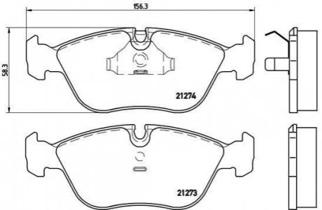 Гальмівні колодки, дискове гальмо (набір) BREMBO P86013