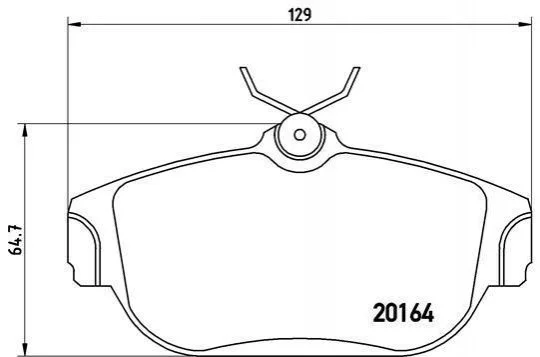 Гальмівні колодки, дискове гальмо (набір) BREMBO P86007 (фото 1)