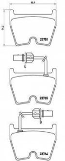 Гальмівні колодки, дискове гальмо (набір) BREMBO P85078