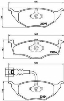 Гальмівні колодки, дискове гальмо (набір) BREMBO P85063