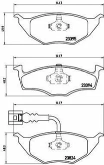 Гальмівні колодки, дискове гальмо (набір) BREMBO P85063
