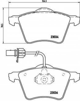 Гальмівні колодки, дискове гальмо (набір) BREMBO P85052