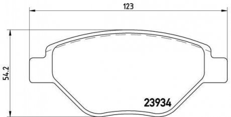 Гальмівні колодки, дискове гальмо (набір) BREMBO P68031