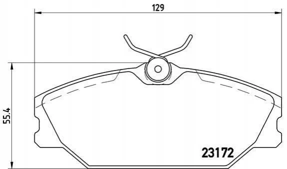 Гальмівні колодки, дискове гальмо (набір) BREMBO P68027 (фото 1)