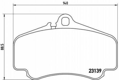 Гальмівні колодки, дискове гальмо (набір) BREMBO P65011