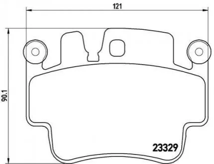 Гальмівні колодки, дискове гальмо (набір) BREMBO P65009
