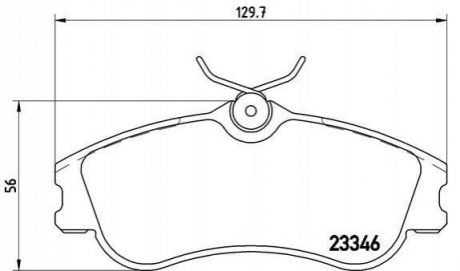 Гальмівні колодки, дискове гальмо (набір) BREMBO P61069