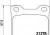 К-кт зад. гальм. колодок (без датч.) Peugeot 406/605/607 96- BREMBO P61058 (фото 1)