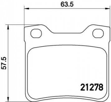 Гальмівні колодки, дискове гальмо (набір) BREMBO P61058