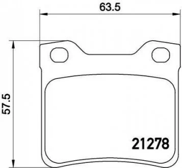 Гальмівні колодки, дискове гальмо (набір) BREMBO P61058