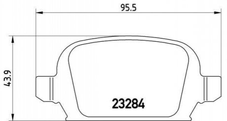 Гальмівні колодки, дискове гальмо (набір) BREMBO P59037