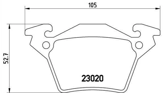 Гальмівні колодки, дискове гальмо (набір) BREMBO P50032 (фото 1)