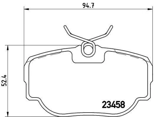 Гальмівні колодки, дискове гальмо (набір) BREMBO P44009 (фото 1)