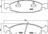 Гальмівні колодки, дискове гальмо (набір) BREMBO P37005 (фото 1)