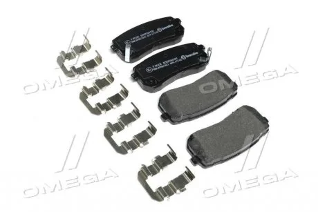 Колодка торм. диск. HYUNDAI ix55 задн. (пр-во) BREMBO P30035
