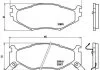 Гальмівні колодки, дискове гальмо (набір) BREMBO P11007 (фото 1)