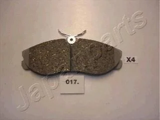 Гальмівні колодки, дискове гальмо (набір) JAPANPARTS PA017AF (фото 1)