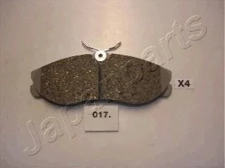 Гальмівні колодки, дискове гальмо (набір) JAPANPARTS PA017AF