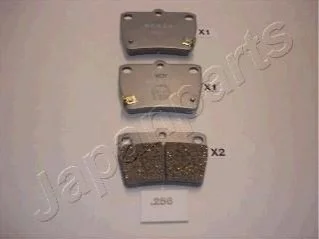 Гальмівні колодки, дискове гальмо (набір) JAPANPARTS PP256AF (фото 1)