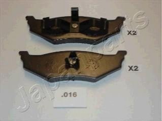 Гальмівні колодки, дискове гальмо (набір) JAPANPARTS PP016AF (фото 1)