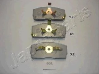 Гальмівні колодки, дискове гальмо (набір) JAPANPARTS PA606AF (фото 1)