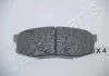 Гальмівні колодки, дискове гальмо (набір) JAPANPARTS PP221AF (фото 1)