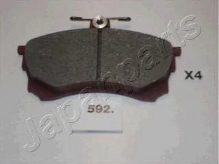 Гальмівні колодки, дискове гальмо (набір) JAPANPARTS PA592AF