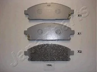 Гальмівні колодки, дискове гальмо (набір) JAPANPARTS PA154AF