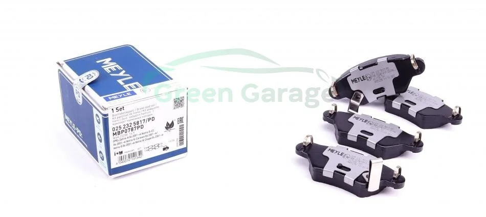 Колодки гальмівні OPEL T. ASTRA G/ZAFIRA MEYLE 0252325817PD (фото 1)