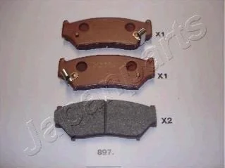 Гальмівні колодки, дискове гальмо (набір) JAPANPARTS PA897AF (фото 1)