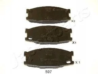 Гальмівні колодки, дискове гальмо (набір) JAPANPARTS PA507AF