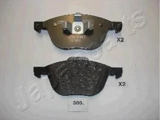 Гальмівні колодки, дискове гальмо (набір) JAPANPARTS PA300AF