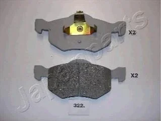 Гальмівні колодки, дискове гальмо (набір) JAPANPARTS PA322AF (фото 1)